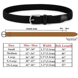 radmire Braided Canvas Woven Elastic Stretch Belts for Men/Women/Junior with Multicolored image 1