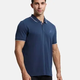 jockey 3911 Men's Super Combed Cotton Rich Regular Fit Solid Half Sleeve Polo T-Shirt (Logo Design May Vary) image 1