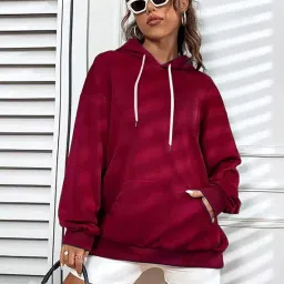 juneberry Women Sweatshirt with Hoodies, Fleece Material Full Sleeves Jumper Women Winter Wear, Hooded Neck Regular Fit Long Sleeve Womens Sweatshirt, Winter Wear for Women image 4