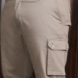 bigbanana Plus Size Men's Regular Fit Solid Trousers image 5