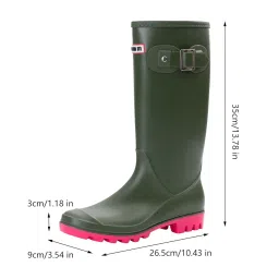 shopora Women'S Rain Boots Waterproof Non Slip Rainboots For Outside Outdoor Cycling Eu Size 39 | Womens Shoes | Boots image 2