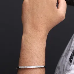 orionz 925 Sterling Silver Bracelet for Men - Silver Kada Bracelet - Anti-Tarnish Hand Bracelet for Men with Certification of Authenticity - Ideal Gift for Men & Boys - 6 Months Warranty image 1