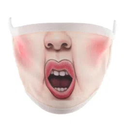 zoomella funny mouth cover 1pc for kids adult C image 2