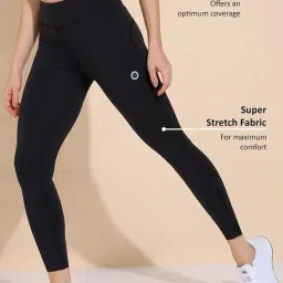 barbora Gym Wear Mesh Leggings Workout Pants/Stretchable Tights/Highwaist Sports Fitness Yoga Track Pants for Women & Girls image 4