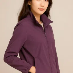 litzo Women's Solid Zipper Hooded Sweatshirt | Front Zip, Ribbed Hem, Lined Hood, Casual Winter Wear | Winter Wear for Women's (L-124-126) image 5