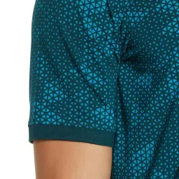 peter england Men's Geometric Regular Fit Polo Shirt image 3