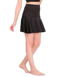 rzlecort Sports wear Swimming Costume Swimming Dress Crop top Skirt with Attach Shorts for Women and Girls image 3