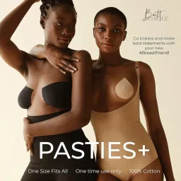 buttchique Sand Pasties + Plus Size Stick-On Pasties for Complete Coverage, Waterproof & Sweat-Proof, Safe to Use Directly on Skin image 4