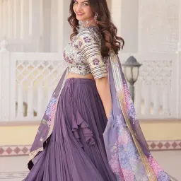 fashion basket Georgette Stiched Lehenga Set for Women image 5