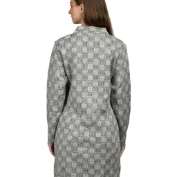 ladywillington Women Woolen Long Coat Warm Fabric Cardigans Winter Wear Pure Wool Sweater for Women 100% Rainbow Wool Free Size Warm Cardigans with Side Pockets image 1