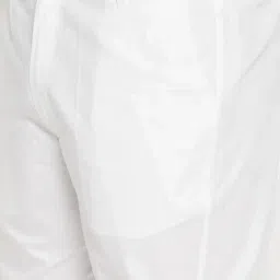 vastramay plus Men's Pure Cotton Kurta Pyjama Set || Comfortable Pure Cotton Plain Solid Kurta || White Pant Style Pyjama With Elastic Waistband And Pockets || Elegant For Holi & EID Celebration image 4