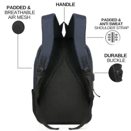 kaaytee Backpack Bag, with Laptop Compartment, College bag, Laptop Backpack with USB Charging Port & Organizer Pocket Men Women Boys Girls image 4