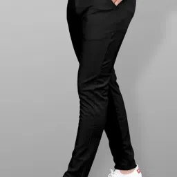 miramichi Slim Fit Men's Formal Trousers - Solid Lycra Blend, Ideal for Formal Occasions, Stylish image 2