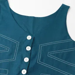 trymisfit Women's Two-Piece Outfit – Sleeveless Button-Front Vest and High-Waisted Wide-Leg Pants Set – Casual Chic Co-Ord Set for Work, Travel, and Everyday Wear image 4