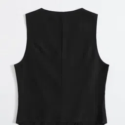 maykr WaistCoat,Regular Fit WaistCoat,Black WaistCoat,Cotton Blend WaistCoat,Casual WaistCoat,Office Wear WaistCoat,Women WaistCoat,WaistCoat01. image 1