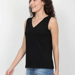 ecoline clothing Eco-Friendly Women's Cotton Dual V Neck/Round Neck Tank Top image 2