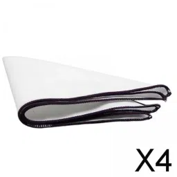 lyla 4xWhite Handkerchief Pocket Towel Groom Suit Accessories Hanky Pocket Square Purple image 2