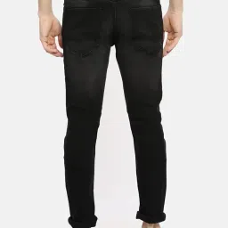 the indian garage co Men Slim Fit Solid Mid-Rise Jeans image 2