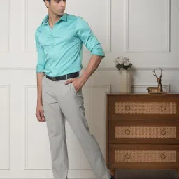 subtract Formal Pant for Men | Lycra Stretchable Slim Fit Trousers for Office or Party image 1