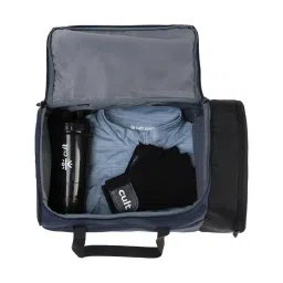 cult 25 Litre Gym/Duffle Bag for Men & Women | Duffle Bag with Side Pocket & Shoulder Strap | Comfortable Handle | Black Navy image 3