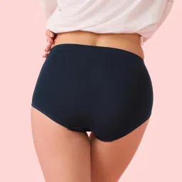 enamor Women's Cotton Blend Classic Solid Briefs image 3