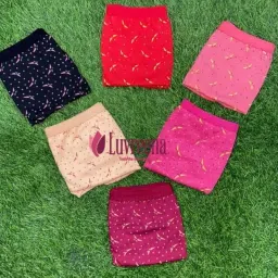 luvreena Pack of 6 Women's Cotton Hipster Innerwear Floral Printed Panties Assorted Briefs with Elastic Inner Wear Multicolor image 1