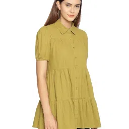 oxolloxo Light Yellow Floral Print Tunic image 2