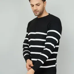 kvetoo Men Round Neck Full Sleeve Printed Woolen Winter Sweater image 2