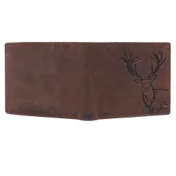 london alley Elk Vintage Brown Leather Wallet For Men, 6 Card Slot | RFID Blocking image 3