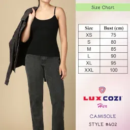 lux cozi Premium Cotton Regular Fit Camisole for Women - Pack of 4 image 1
