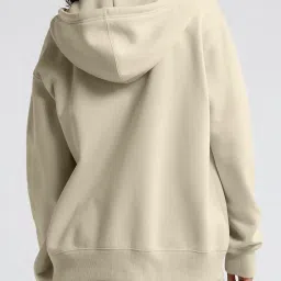 besick Plain Winter Wear Cotton Oversized Baggy Drop Shoulder Hooded Neck Zip Up Zipper for Women image 1