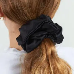 UVII Silk Hair Cap With 3 Satin Scrunchies, Adjustable Bonnet for Curly Hair, Slipping and Sleeping image 5