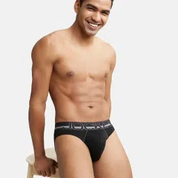 jockey US17 Men's Super Combed Cotton Rib Solid Brief with Ultrasoft Waistband (Pack of 2) image 5