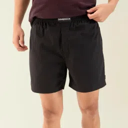 damensch Regular Fit Solid 100% Soft & Durable Cotton Boxer Shorts Dual Pockets Anti-Bacterial Moisture Wicking Microfibre Waistband Ultra-Light Boxers for Men image 4