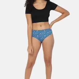 intimacy lingerie Classic Dark Printed Panty for Women Mid Waist, Medium Coverage Hipster|Briefs Panty Set for Women Daily Use with Inner Elastic Pack of 3 image 5