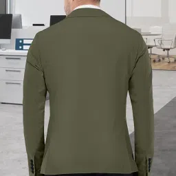 saintx Men's Premium Formal Blazer | Unlined Jacket | Slim Fit | 360° Power Stretch Fabric | Lightweight & Breathable | Wrinkle Resistant Comfort | Business Attire | All Seasons Wear image 3
