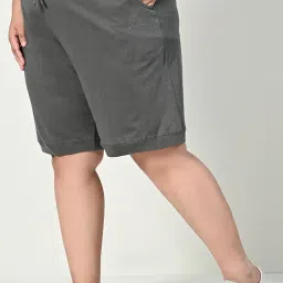 ds fashion Women's Plus Size Bermunda Shorts | Knee Length Cotton Short | Half Pants for Womens image 4