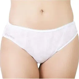 SassyVilla Disposable Panties for Women Double Layered Travel Maternity Period Spa Saloon Innerwear use and Throw Panty Disposable Panty After delivery White image 1