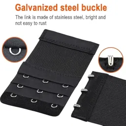 skyrich 6 Pieces Women's Bra Extenders 2 Hook / 3 Hook Comfortable Stretchy Bra Extension Strap image 1