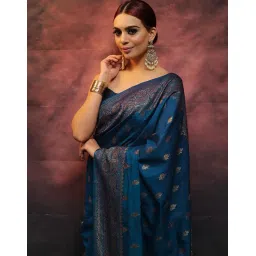 siril Women's Kanjivaram Silk Saree Pure Silk with Blouse image 5