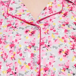 clovia Night Suits for Women, Night Dresses for Women, Pyjama Set for Women, Cotton Night Suit for Women, Night Wear for Women, Lounge Wear Set for Women - Printed Shirt & Pyjama image 5