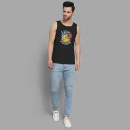 dab shark I AM OKAY Gym Vest Printed Tank Top Bat Vests Mens Gymwear Sando Fabric 100% Cotton sleeveless Vest Sando_(DS-SDO-026) image 4