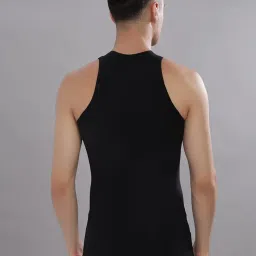 dollar bigboss Men's Solid Cotton Regular Vest (Colour May Vary) image 2