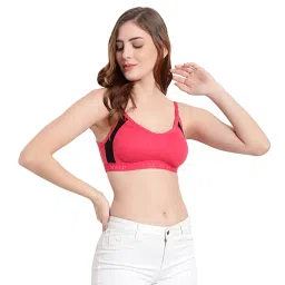 joya speed Medium Impact Sports Bra for Women | Daily Use | Non-Wired | Non-Padded | Seamless Bra | Full Coverage | Suitable for Gym,Yoga,Workout (Pack of 6; Colours May Vary) image 3