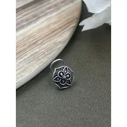 naman arts Traditional Oxidised Nose Pin Combo Set for Women, 5 Pieces image 1