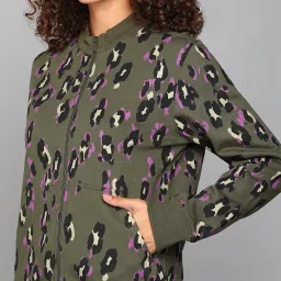 alan jones clothing Women's Printed Zipper Cotton Sweatshirt image 4