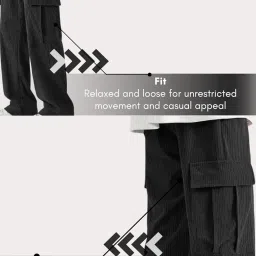greciilooks Cargo for Men | Men Cargo Pants | Men Cargo Pants | Men Cargo | Trousers for Men | Baggy Cargo Pants for Men | Cargos for Men image 3