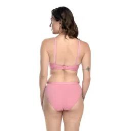 strowberry Full Coverage Non Padded Push Up Printed Lingerie Set Daily Use Bra Panty Set for Women and Girls Multiple Colors image 4