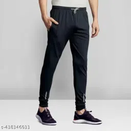 Men's Cotton Blend Night Pants with Elastic Waistband & Zipper Pockets ? Soft, Breathable & Stretchable Sleepwear** image 2