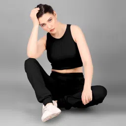 v2b enterprise Solid Women Jumpsuit | Elegant Top for College Girls | Girls & Woman Top Bottom Set image 1